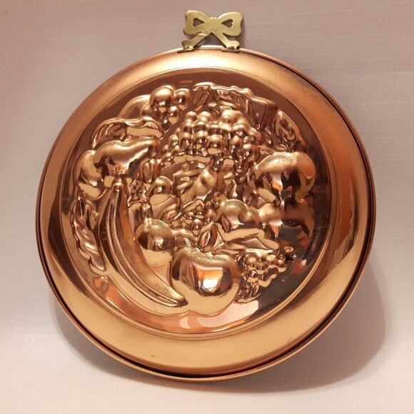 Vintage Himark Copper Shoppe FRUIT Copper Jello Mo - Picture 1 of 4